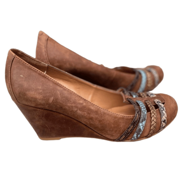 Aldo Women’s Wedge Shoes Brown size 10 - Picture 3 of 9